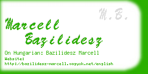 marcell bazilidesz business card